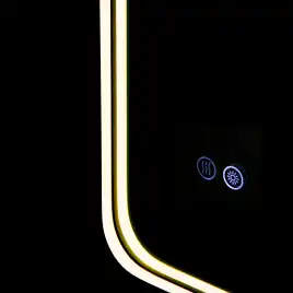 Зеркало с подсветкой AVS VI 70x100 см, антипар, брашированное золото