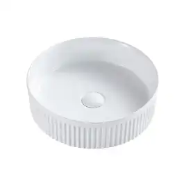 Раковина AVS Соло 36x36 белая, рифленая