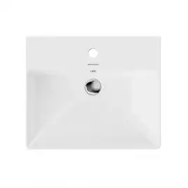 Раковина Kerama Marazzi PRO мебельная\подвесная 50, белая глянцевая, PROR.wb.50