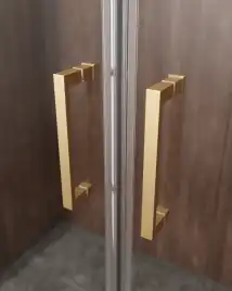 Душевая дверь CEZARES MOLVENO-BF-2-170-C-BORO-IV стекло Прозрачное, профиль Брашированное золото