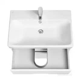 Тумба под раковину Aquaton Оливия 70 1A254301OL010 подвесная цвет, белый матовый