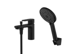 Смеситель на борт ванны Aquatek Ника AQ1844MB, Черный матовый