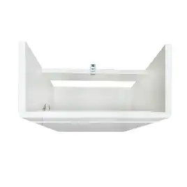 Тумба с раковиной Azario Эстима 40 CS00094579 левая напольная, Белая глянцевая