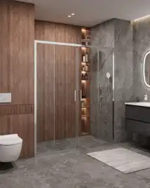 Душевая дверь CEZARES MOLVENO-BF-2-170-C-Cr-IV стекло Прозрачное, профиль Хром