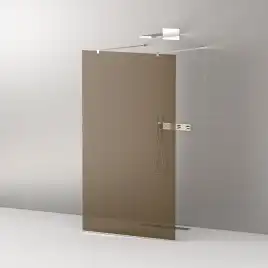 Душевая перегородка CEZARES LIBERTA-L-2-100-120-BR-Cr стекло Tонированная бронза, профиль Хром