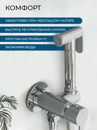 Гигиенический душ со смесителем AVS Elegant 811-431-CR, хром