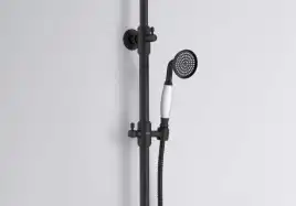 Душевая система Aquatek КЛАССИК AQ2543MB с термостатом, Черный матовый