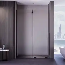 Душевая дверь Veconi Premium Trento PTDW-50B 110 см, PTDW-50B-110-01-C4, профиль Черный, стекло Прозрачное