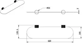 Полочка Allen Brau Priority 4.0 6.31C13-31 черный матовый