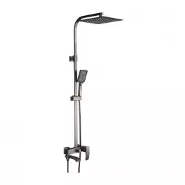 Душевая система Gappo G2407-9 с поворотным изливом, Оружейная сталь