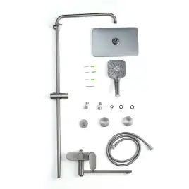 Душевая система Aquatek НИКА AQ2840BGM, Оружейная сталь