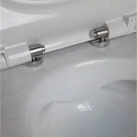 Подвесной унитаз Aquatek Поларис AQ0700-01 безободковый, Белый глянцевый, с тонкой крышкой,микролифт