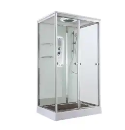 Душевая кабина AvaCan V2012LED 120x90 см, низкий поддон, с крышей