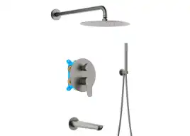 Душевая система Aquatek Бетта AQ1173BGM, Оружейная сталь