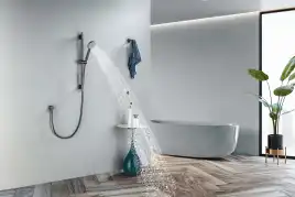 Душевой гарнитур Aquatek Бетта AQ2017BGM, Оружейная сталь