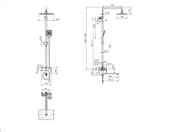 Душевая система Aquatek НИКА AQ2840MB, черный матовый