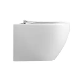 Унитаз подвесной CeramaLux 2196-1 с сиденьем микролифт Белый