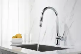 Смеситель для кухни Aquatek Европа AQ1384CR с выдвижной лейкой, Хром