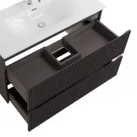 Тумба под раковину BelBagno UNO-1000-2C-SO-GSO подвесная, Темно-Серый Матовый