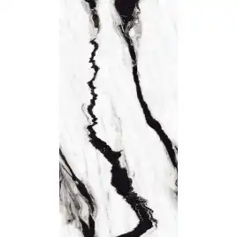 Керамогранит AVS Black Panda 60x120 полированный, белый