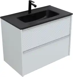 Тумба под раковину Aquanet Вита 80 белый матовый, подвесная, 330475