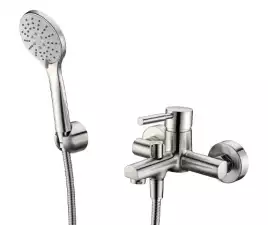 Смеситель для ванны WasserKRAFT Wern 4200 4201, однорычажный, с коротким изливом, Никель
