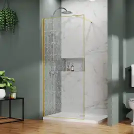 Душевая перегородка Azario Walk-in 120 AZ-275-120-BGL-CBR стекло 13 мм с узором 