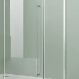 Душевой уголок Azario MALE SQR 100х80 AZ-J50-12080-MB-CL, профиль черный матовый, стекло Прозрачное