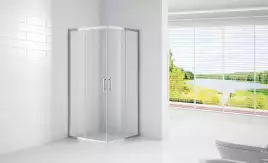 Душевой уголок CEZARES ECO-O-A-2-90-C-Cr профиль Хром стекло Прозрачное