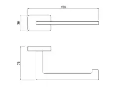 Держатель туалетной бумаги Aquatek Либра AQ4308MB, Черный матовый
