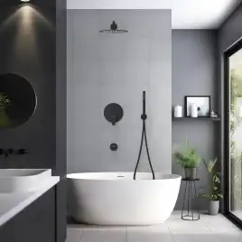 Душевая система Aquatek БЕТТА AQ1173MB, Черный матовый