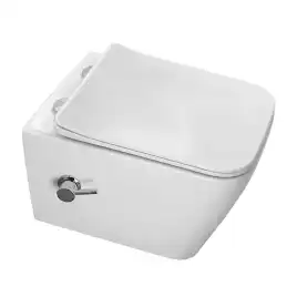 Подвесной унитаз Azario Dezi White BD AZ-W05-SWBD безободковый, с функцией биде, с сиденьем микролифт