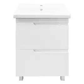 Тумба с раковиной Azario KANTRI 60/2Н CS00097250, напольная с раковиной Фостер 60, белая