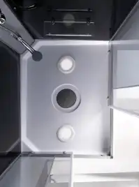 Душевая кабина Loranto 100х80 CS-5180-13R G, низкий поддон, цвет профиля сатин