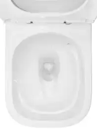 Унитаз-компакт Azario RIANO AZ-1305A напольный, безободковый, со смывом Торнадо, в комплекте с бачком и сиденьем микролифт, Белый глянцевый