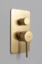 Смеситель для ванны Allen Brau Priority 5.31A11-GB (с внутренней частью, 3 выхода) золото