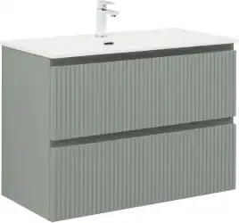 Тумба под раковину Aquanet Джейн (Flat) 90 мисти грин, подвесная, 335435