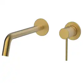 Смеситель для раковины AVS Pulse 811-002-BG встраиваемый, с внутренней частью, брашированное золото