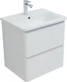 Тумба под раковину Aquanet Эмбер 60 белый матовый 330465