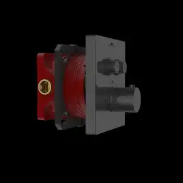 Смеситель для душа Vincea VSCV-321TGM встраиваемый  двухфункциональный, термостатический, вороненая сталь