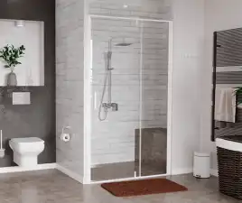 Душевой уголок WasserKRAFT Neime 19P 120х100 19P10 профиль Белый стекло Прозрачное