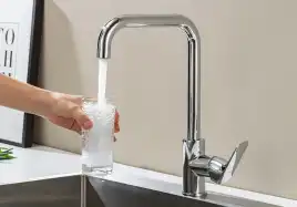 Смеситель для кухни Aquatek Вега AQ1081CR поворотный излив, Хром