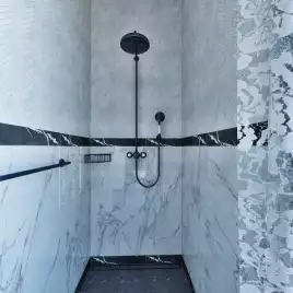 Угловая полочка для мыла 26,5 см BEMETA HEMATIT Антрацит глянец 159208312