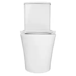 Унитаз напольный Azario ANTEO ROUND AZ-1219A безободковый, с бачком и сидением микролифт, Белый глянцевый