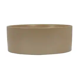 Раковина AVS Лилиан 36x36 капучино матовая с донным клапаном