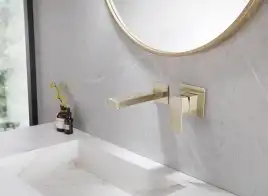 Смеситель для раковины Abber Daheim AF8212G встраиваемый, с внутренней частью, Золото матовое