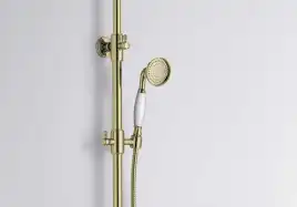 Душевая система Aquatek КЛАССИК AQ2543PG с термостатом, Золото глянцевое
