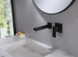 Смеситель для раковины Abber Daheim AF8212B встраиваемый, с внутренней частью, Черный матовый