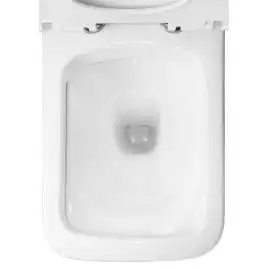 Унитаз напольный Azario Glory AZ-49 безободковый, с бачком и сидением микролифт, Белый глянцевый