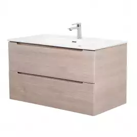 Тумба под раковину BelBagno ETNA-1000-2C-SO-RG-P подвесная Rovere Grigio